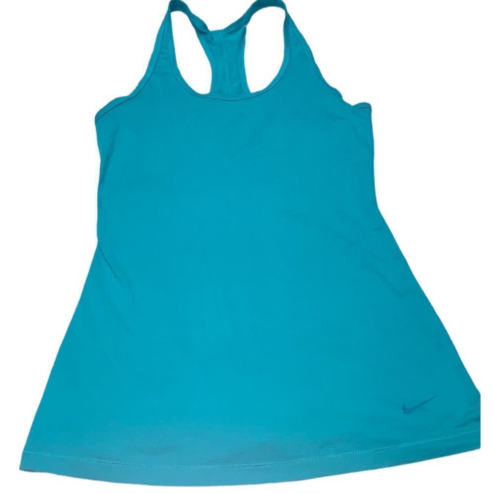 Nike dri fit turquoise muscle shirt top